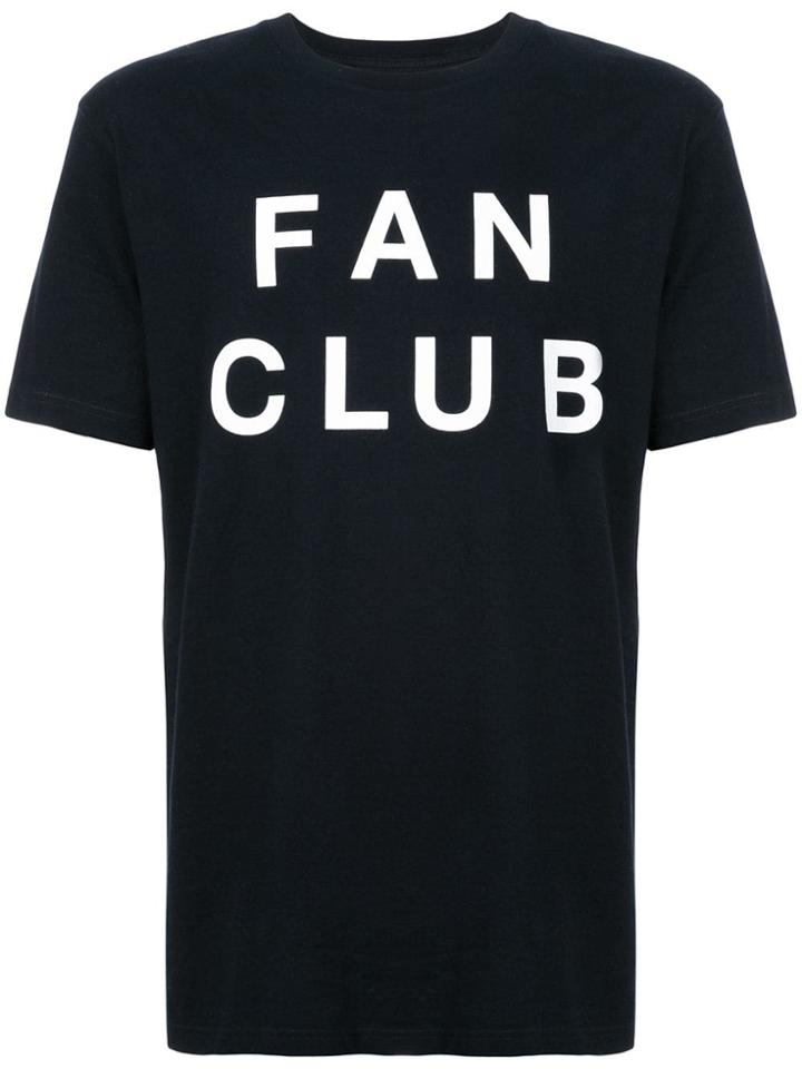 Wood Wood Fan Club Print T-shirt - Black