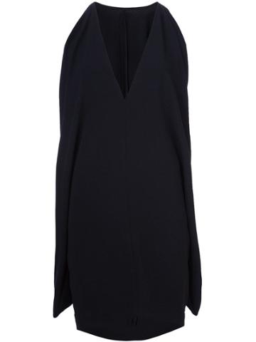 Gareth Pugh Cape Back Mini Dress - Black