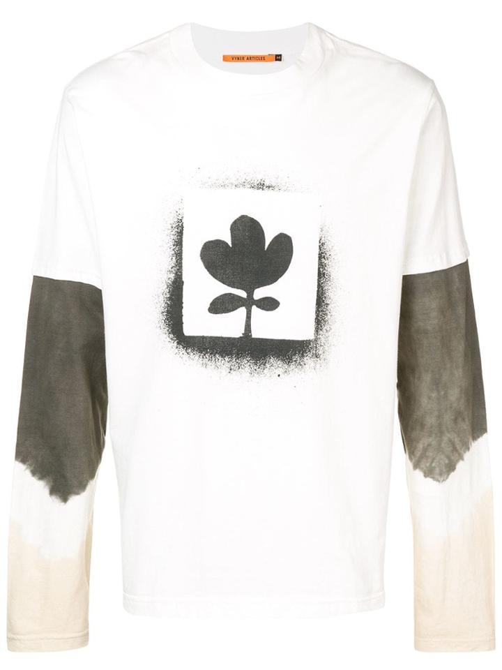 Vyner Articles Spray Print Layered T-shirt - White