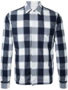 Checked Shirt Jacket - Men - Cotton - L, Grey, Cotton, Kent & Curwen
