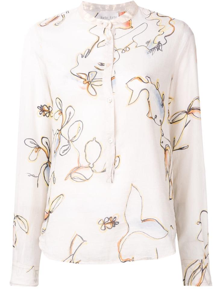 Forte Forte Printed Shirt - Neutrals