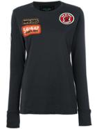 Mr & Mrs Italy Embellished Patch Longsleeved T-shirt - Brown