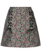 Alexa Chung Printed Short Skirt - Multicolour