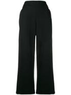 Theory Cropped Straight-leg Trousers - Black