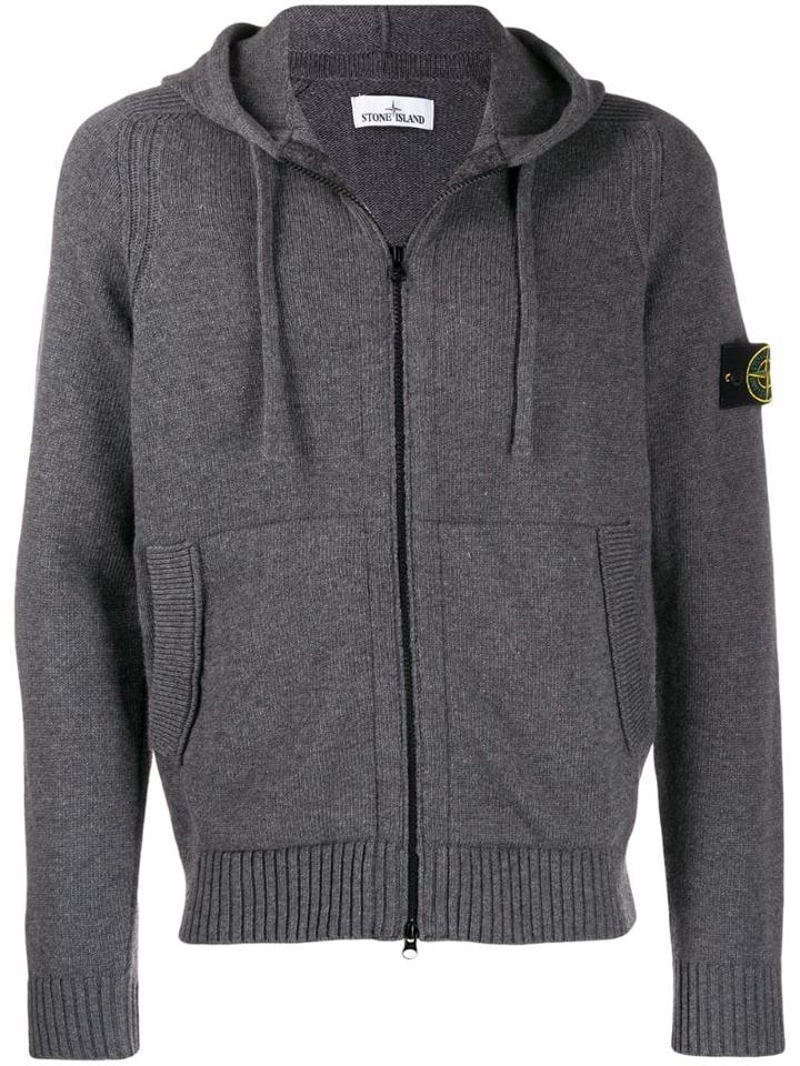 Stone Island Drawstring Hoodie - Grey