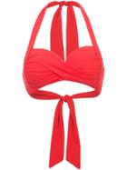 Seafolly Twist Soft Cup Halter Bikini Top - Red