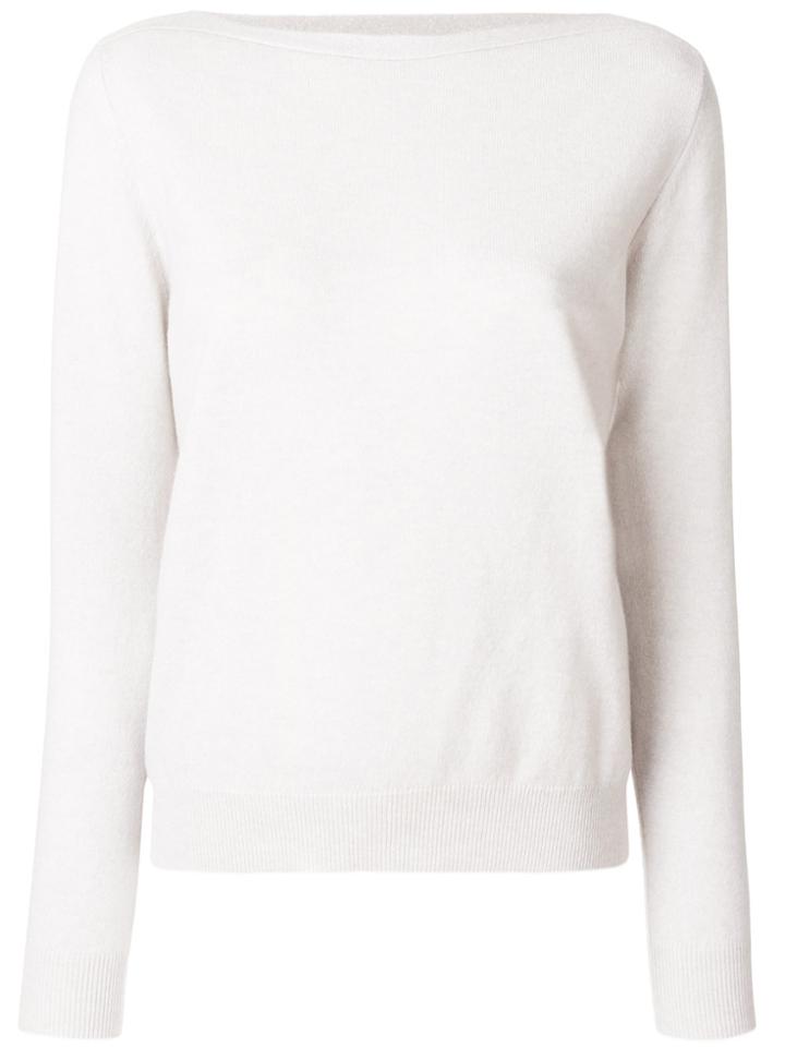 Fabiana Filippi Boat Neck Knitted Top - Grey