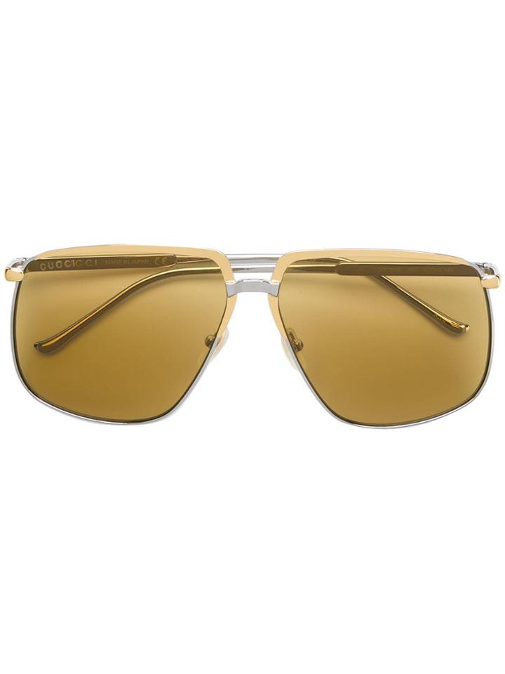 Gucci Eyewear Oversized Sunglasses - Silver
