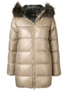 Duvetica Hooded Padded Coat - Neutrals