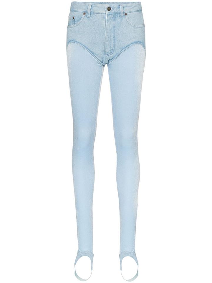 Y/project High-rise Stirrup Jeans - Blue