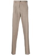 Emporio Armani Slim-fit Tailored Trousers - Brown