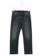 Finger In The Nose - Teen Frayed Hem Jeans - Kids - Cotton/polyester/spandex/elastane - 16 Yrs, Grey