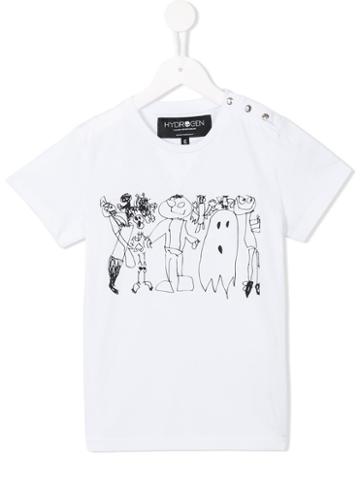 Hydrogen Kids Monsters Print T-shirt
