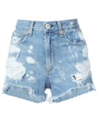 Rag & Bone /jean - Justine Denim Shorts - Women - Cotton - 25, Blue, Cotton