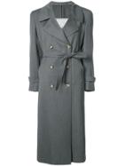 Giuliva Heritage Collection Double Breasted Trench Coat - Grey