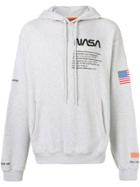 Heron Preston Nasa Jersey Hoodie - Grey