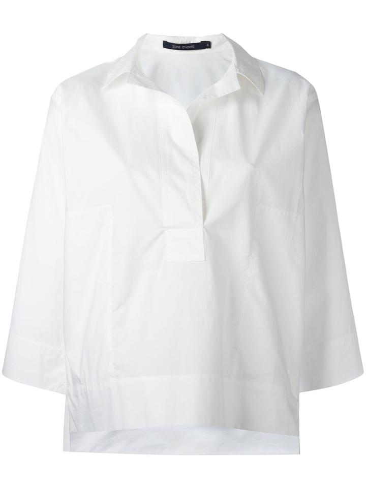 Sofie D'hoore Oversized Shirt, Women's, Size: 36, White, Cotton