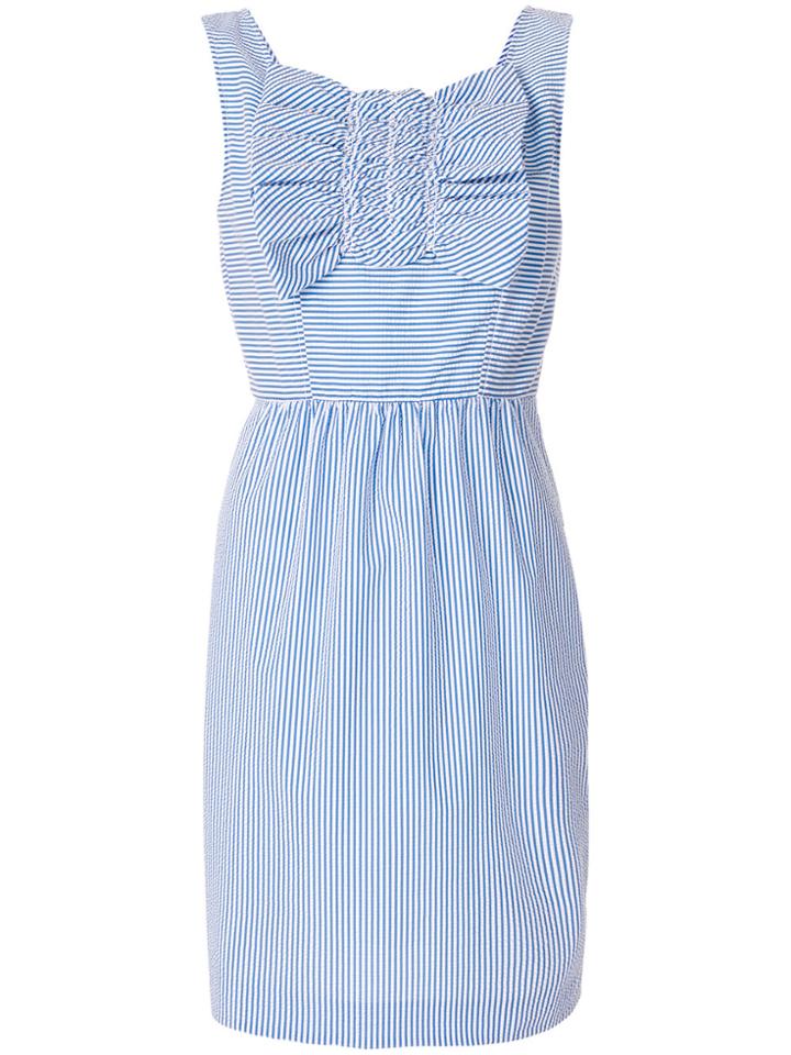 Boutique Moschino Striped Bow Dress - Blue