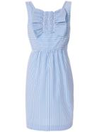 Boutique Moschino Striped Bow Dress - Blue