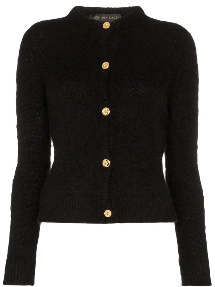Versace Knitted Cardigan - 101 - Black