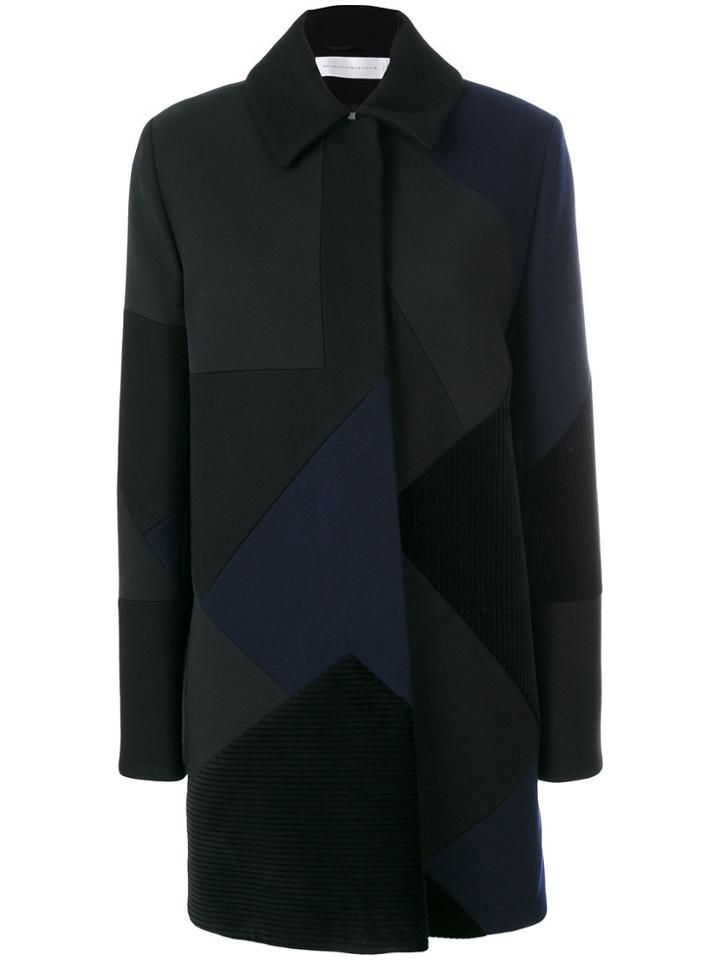 Victoria Victoria Beckham Panelled Coat - Black