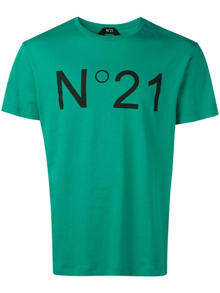 No21 Logo Print T-shirt - Green
