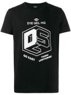 Diesel Tactile Print T-shirt - Black