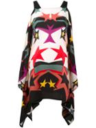 Elie Saab - Star Print Top - Women - Silk/polyester - 38, Black, Silk/polyester