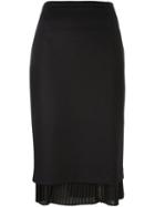 Max Mara Pleat Hem Skirt