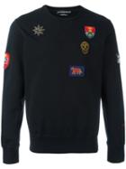 Alexander Mcqueen Badge Appliqué Sweatshirt, Men's, Size: Small, Cotton/polyester/viscose