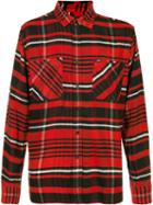 Obey - Plaid Shirt - Men - Cotton - M, Red, Cotton