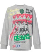 Vivienne Westwood Anglomania Graphic Writings Sweater - Grey