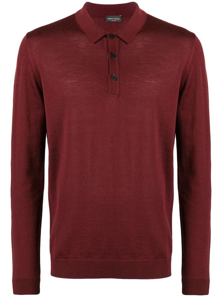 Roberto Collina Merino Polo Shirt - Red