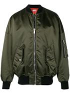 Palm Angels Relaxed Bomber Jacket - Green