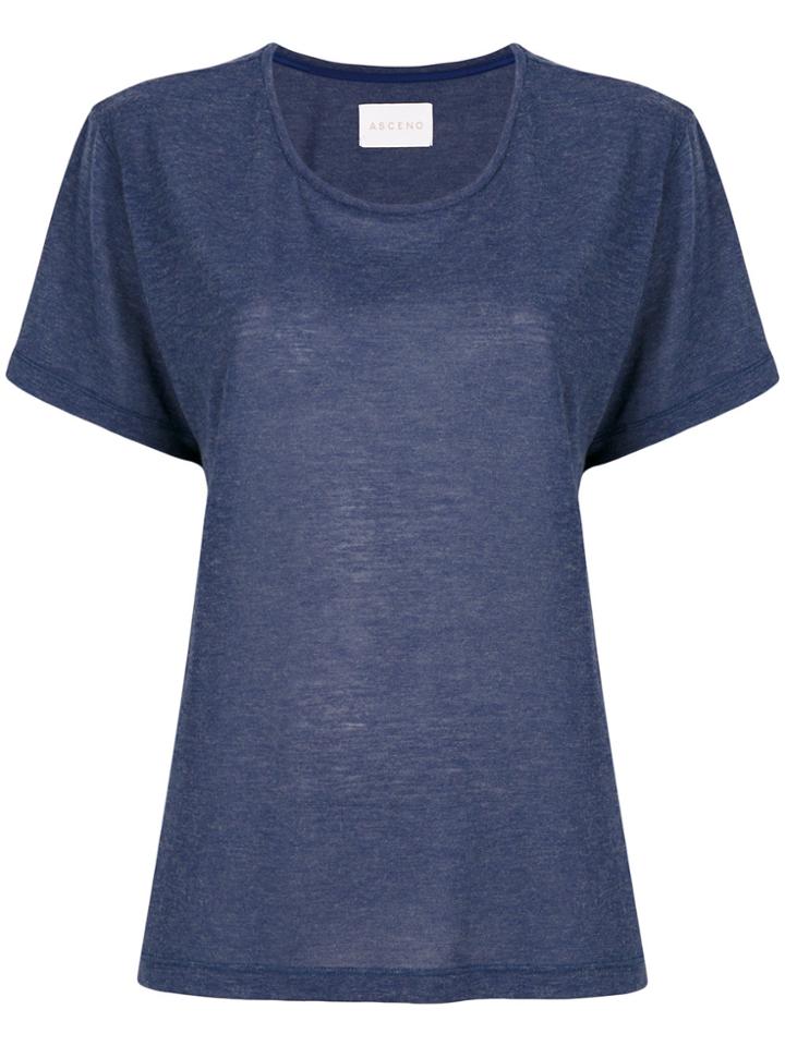 Asceno Loose Fit T-shirt - Blue