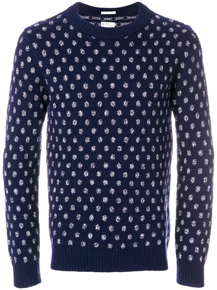 Gant Rugger Dot Jacquard Jumper - Blue
