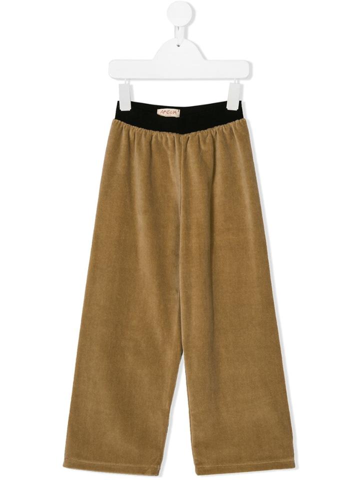 Amelia Milano Elasticated Waist Trousers - Neutrals