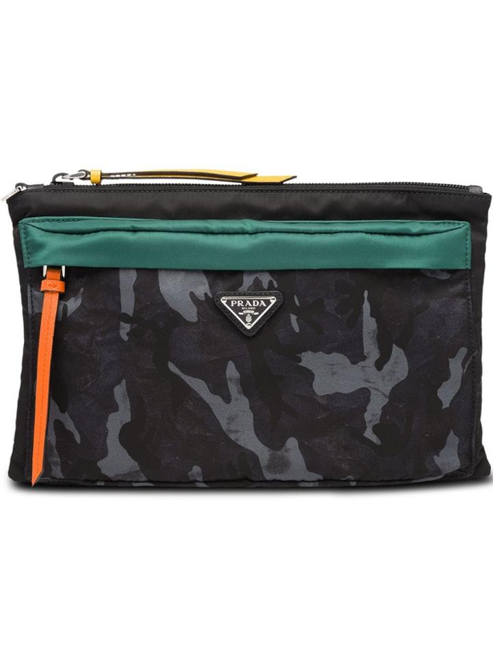 Prada Camouflage Pouch - Blue