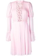 Giambattista Valli Embroidered Front Mini Dress - Pink
