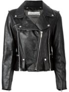 Golden Goose Deluxe Brand Biker Jacket, Women's, Size: Small, Black, Leather/cupro/viscose