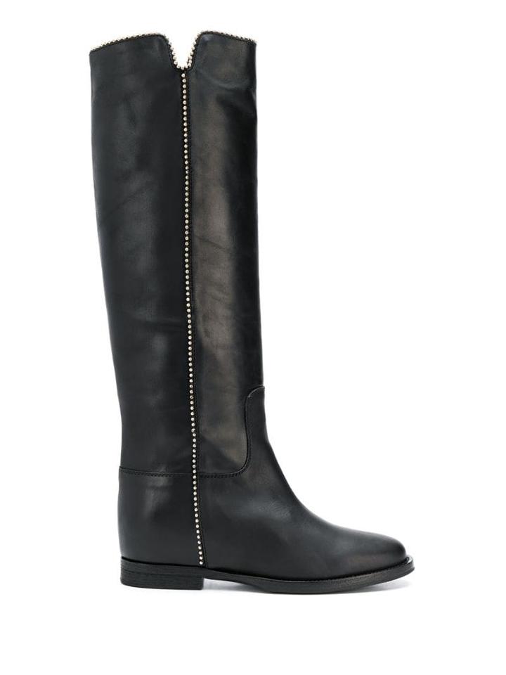 Via Roma 15 Via Roma 15 3183 Malibu Nero Leather/fur/exotic