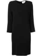 Gianluca Capannolo Round Neck Shift Dress, Women's, Size: 44, Black, Nylon/viscose/spandex/elastane
