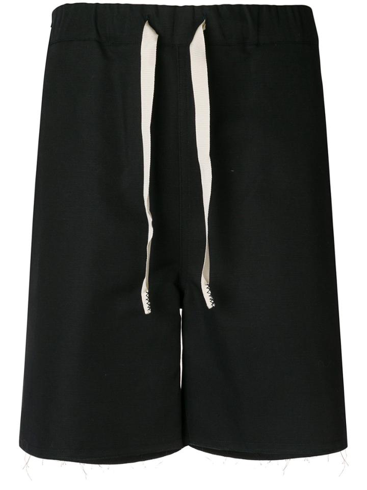 Federico Curradi Drop Crotch Shorts - Black