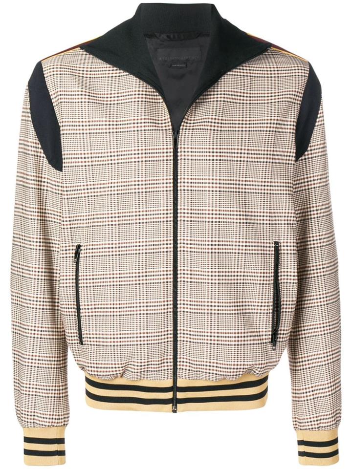 Stella Mccartney Zipped Check Bomber Jacket - Neutrals