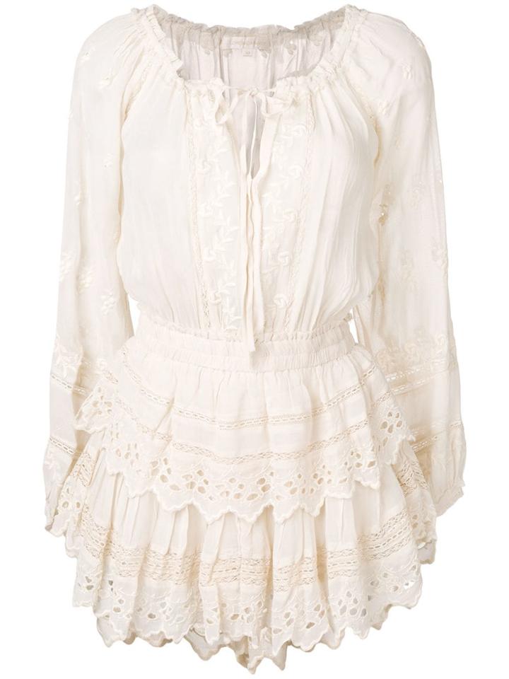 Love Shack Fancy Popover Dress - Neutrals