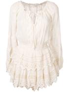Love Shack Fancy Popover Dress - Neutrals