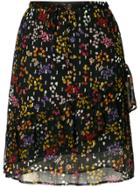 See By Chloé Ruffled Floral Skirt - Black