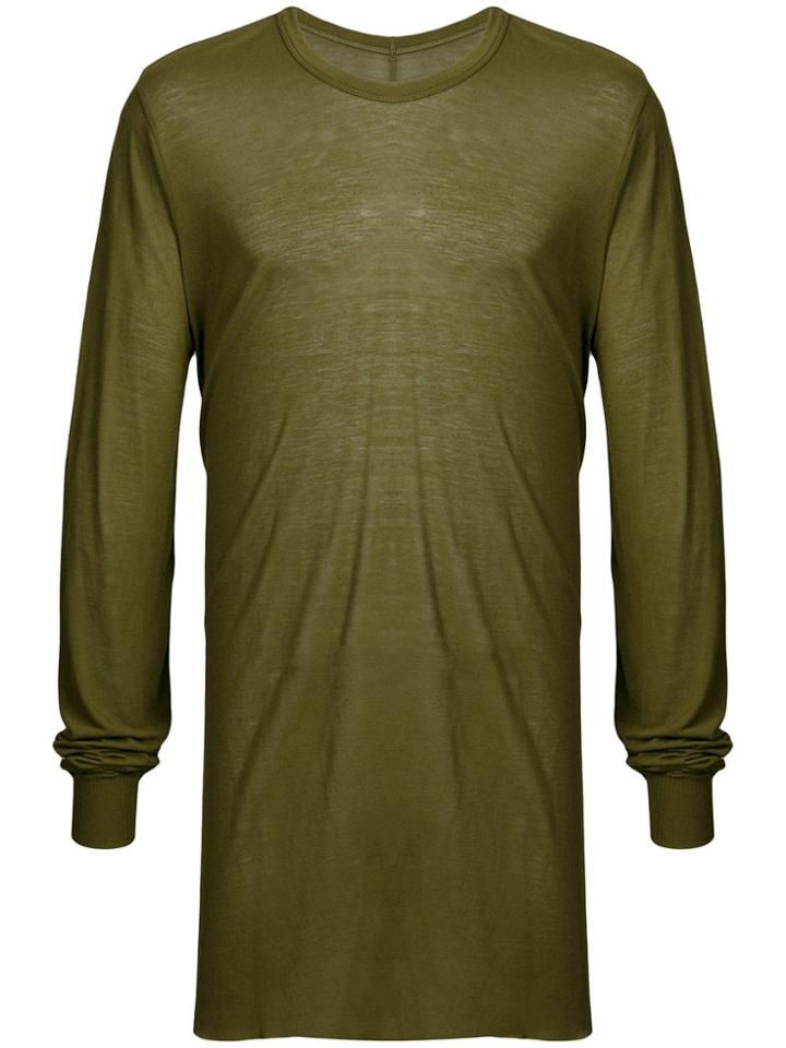 Rick Owens Long Sleeve T-shirt - Green