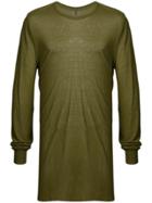 Rick Owens Long Sleeve T-shirt - Green