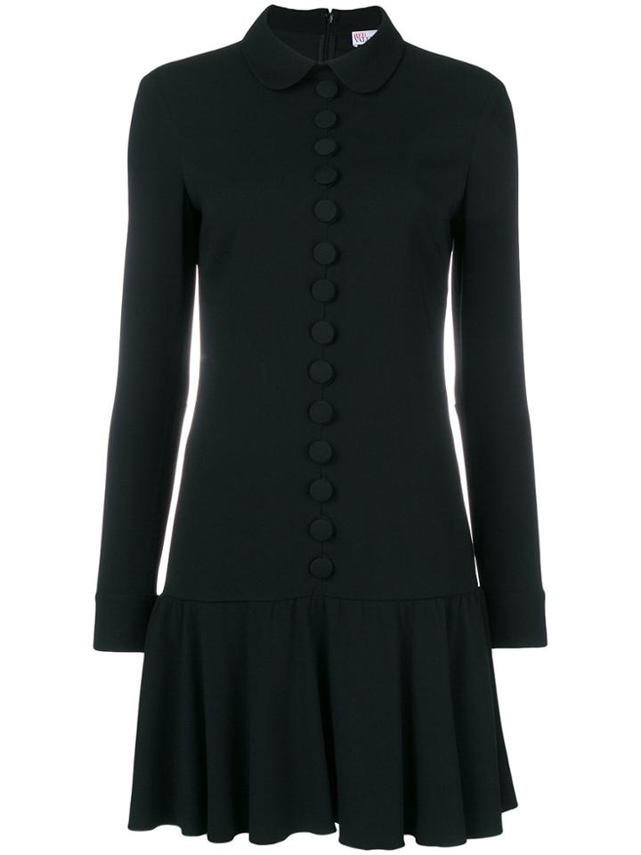 Red Valentino Penny Collar Shift Dress - Black